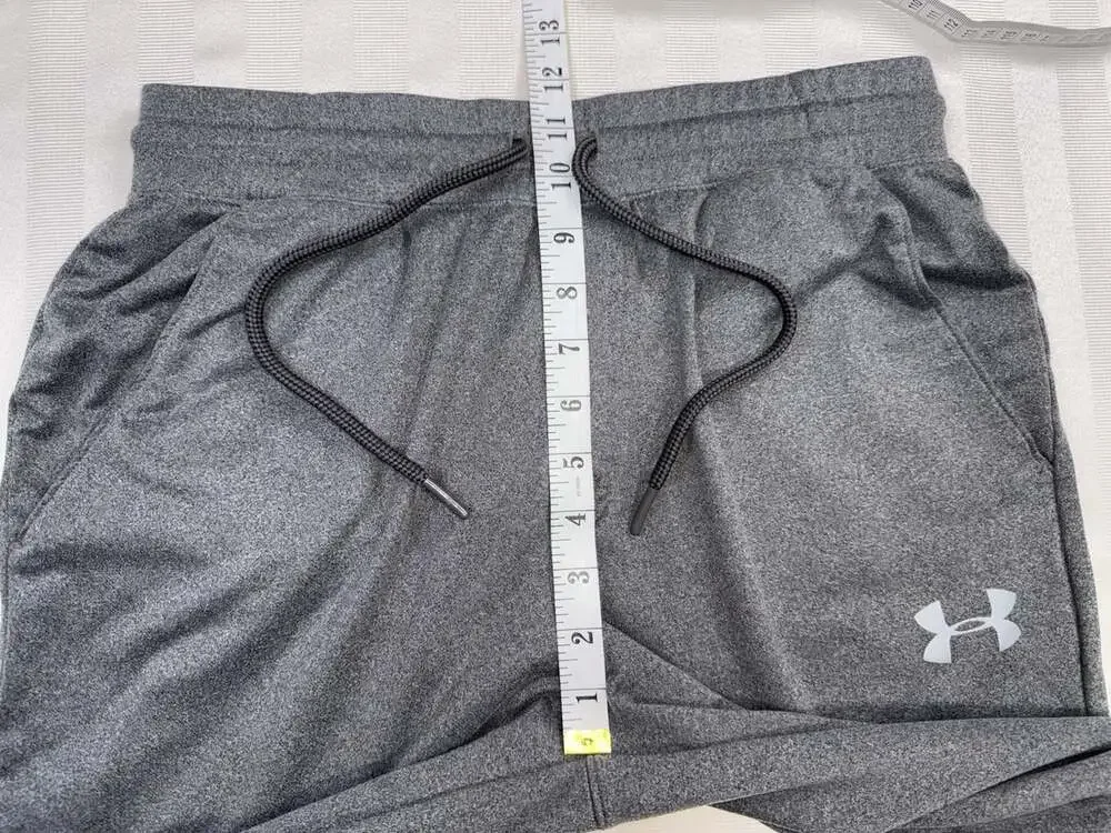 Under Armour Coldgear Loose Fit Joggers Pants Mens Medium Gray Tapered Leg Gym